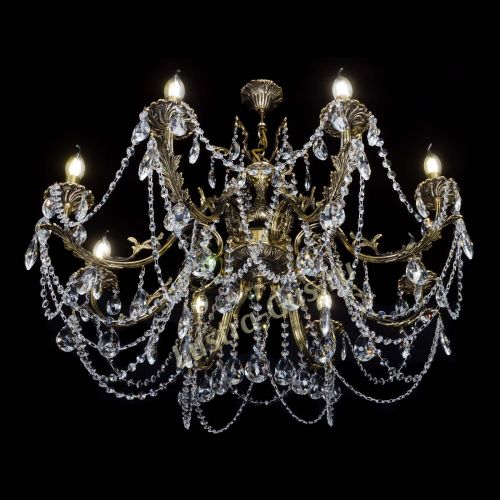 Бронзовая люстра Кассандра №8 журавлик в Симферополе Гусь Хрустальный