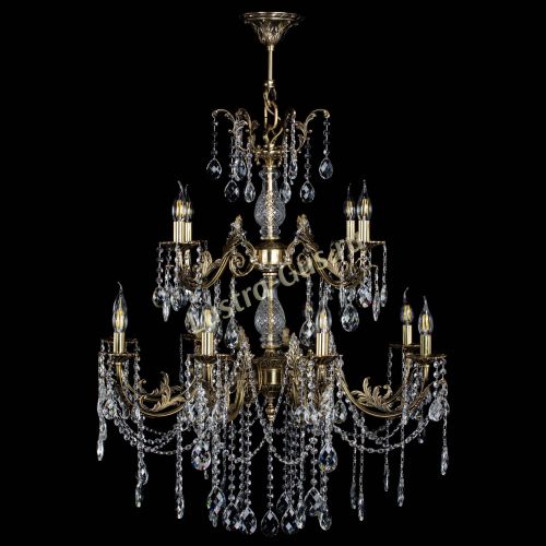 Люстра бронзовая Кассандра Алфея №12 баден в Симферополе Гусь Хрустальный