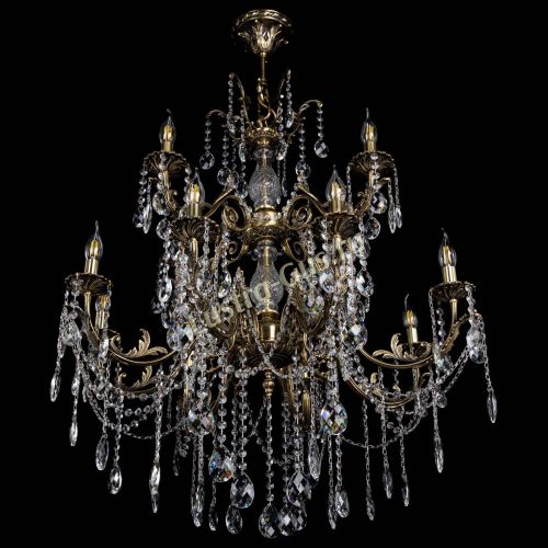 Люстра бронзовая Кассандра Алфея №12 баден в Симферополе Гусь Хрустальный