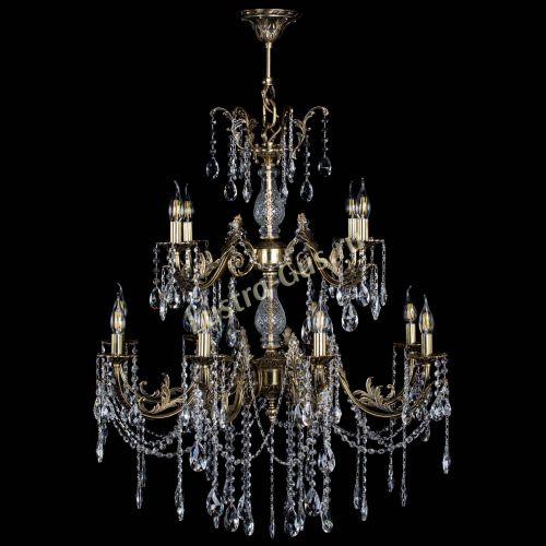 Люстра бронзовая Кассандра Алфея №12 журавлик в Симферополе Гусь Хрустальный