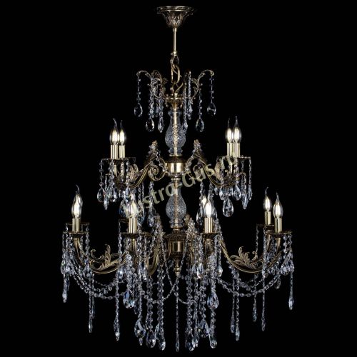 Люстра бронзовая Кассандра Алфея №12 журавлик в Симферополе Гусь Хрустальный