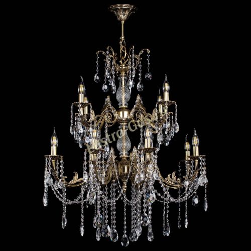 Люстра бронзовая Кассандра Алфея №12 звездочка в Симферополе Гусь Хрустальный