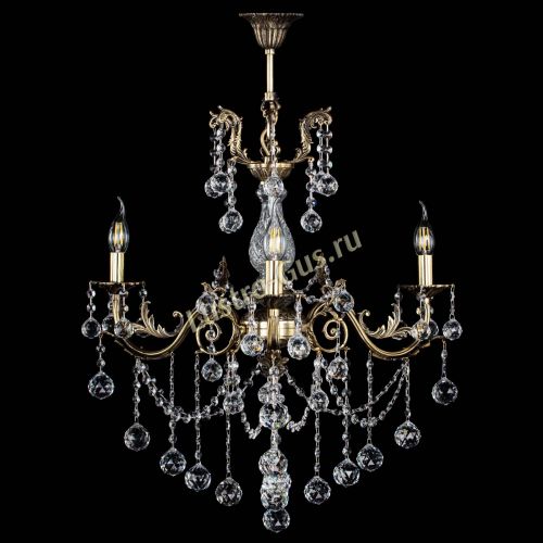 Люстра бронзовая Кассандра Алфея №3/1 шар в Симферополе Гусь Хрустальный