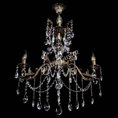 Люстра бронзовая Кассандра Алфея №3/1 журавлик в Симферополе Гусь Хрустальный