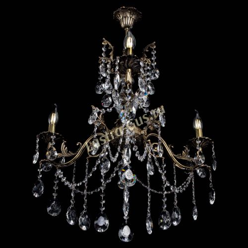 Люстра бронзовая Кассандра Алфея №3/1 звездочка в Симферополе Гусь Хрустальный