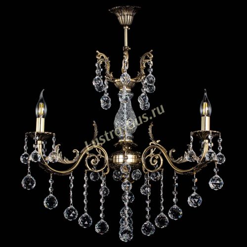 Люстра бронзовая Кассандра Алфея №3/2 шар в Симферополе Гусь Хрустальный