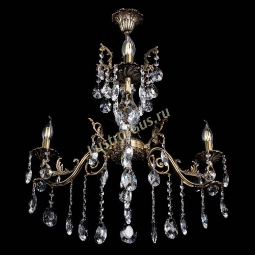 Люстра бронзовая Кассандра Алфея №3/2 звездочка в Симферополе Гусь Хрустальный