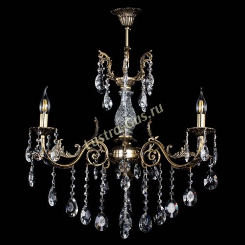 Люстра бронзовая Кассандра Алфея №3/2 звездочка в Симферополе Гусь Хрустальный