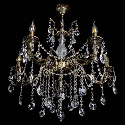 Люстра бронзовая Кассандра Алфея №5/1 баден в Симферополе Гусь Хрустальный