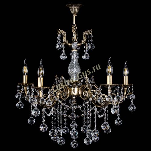 Люстра бронзовая Кассандра Алфея №5/1 шар в Симферополе Гусь Хрустальный