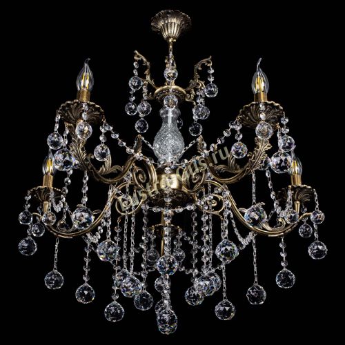 Люстра бронзовая Кассандра Алфея №5/1 шар в Симферополе Гусь Хрустальный