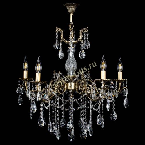 Люстра бронзовая Кассандра Алфея №5/1 звездочка в Симферополе Гусь Хрустальный