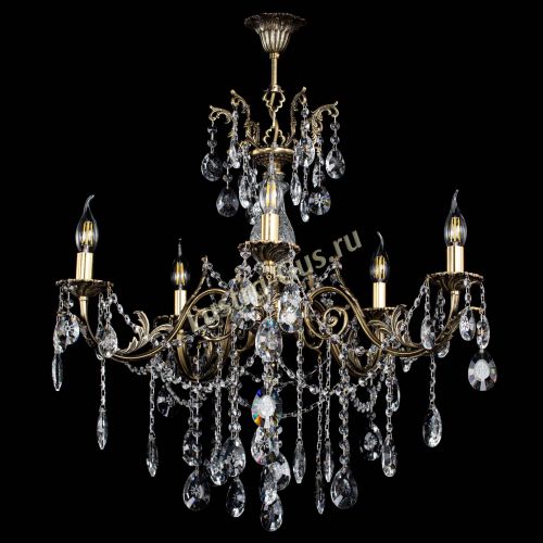 Люстра бронзовая Кассандра Алфея №5/1 звездочка в Симферополе Гусь Хрустальный