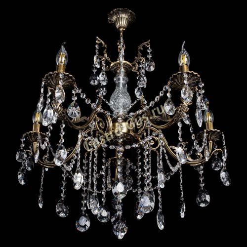 Люстра бронзовая Кассандра Алфея №5/1 звездочка в Симферополе Гусь Хрустальный