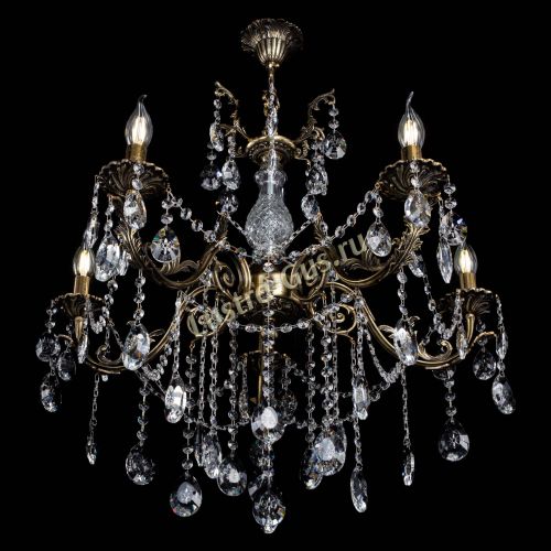 Люстра бронзовая Кассандра Алфея №5/1 звездочка в Симферополе Гусь Хрустальный