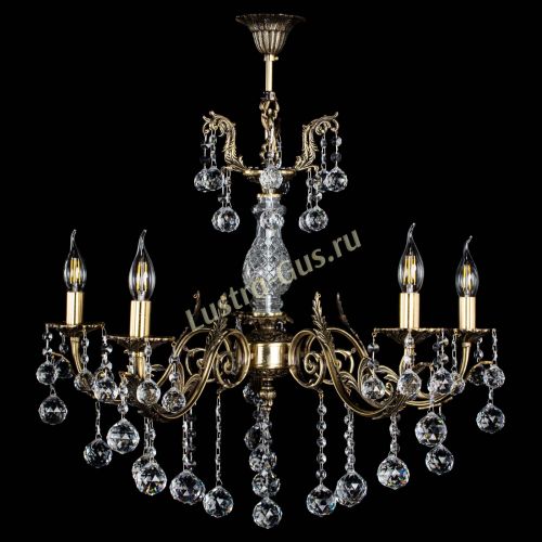 Люстра бронзовая Кассандра Алфея №5/2 шар в Симферополе Гусь Хрустальный