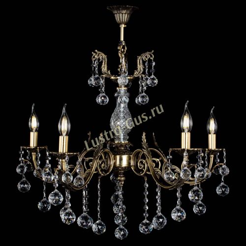 Люстра бронзовая Кассандра Алфея №5/2 шар в Симферополе Гусь Хрустальный