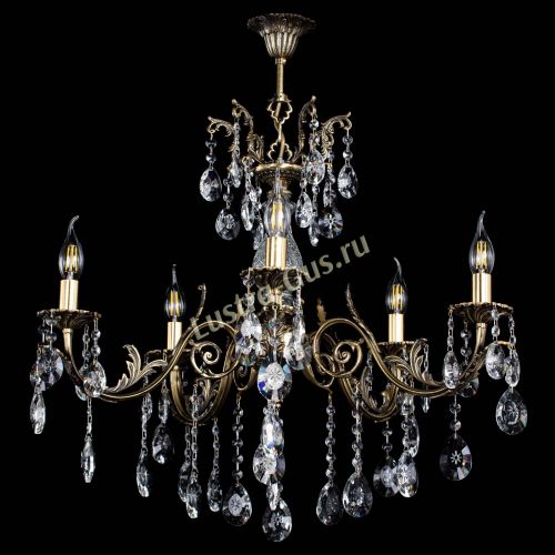 Люстра бронзовая Кассандра Алфея №5/2 звездочка в Симферополе Гусь Хрустальный