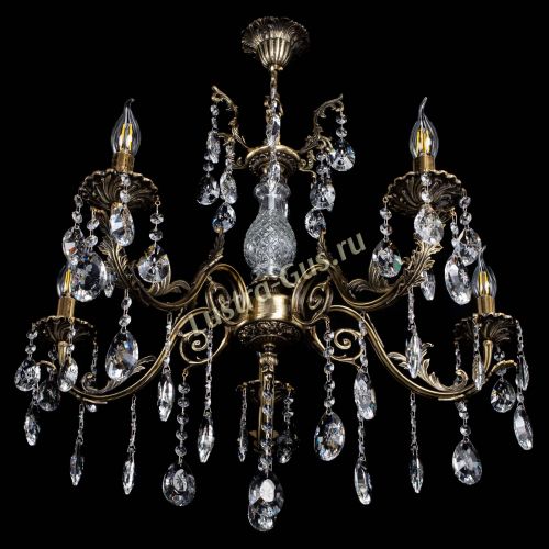 Люстра бронзовая Кассандра Алфея №5/2 звездочка в Симферополе Гусь Хрустальный