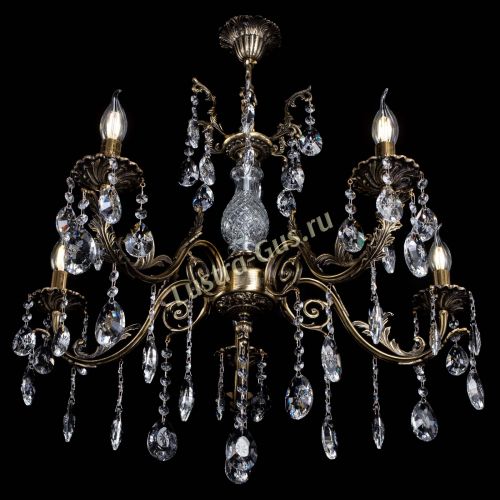 Люстра бронзовая Кассандра Алфея №5/2 звездочка в Симферополе Гусь Хрустальный