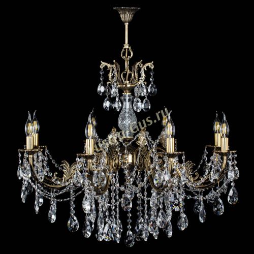 Люстра бронзовая Кассандра Алфея №8/1 звездочка в Симферополе Гусь Хрустальный