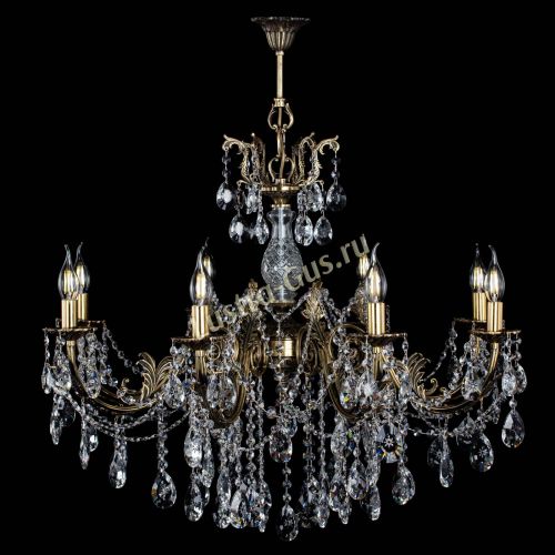 Люстра бронзовая Кассандра Алфея №8/1 звездочка в Симферополе Гусь Хрустальный