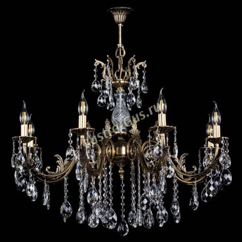 Люстра бронзовая Кассандра Алфея №8/2 баден в Симферополе Гусь Хрустальный