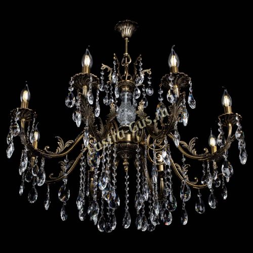 Люстра бронзовая Кассандра Алфея №8/2 журавлик в Симферополе Гусь Хрустальный