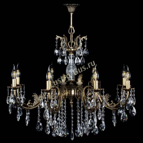 Люстра бронзовая Кассандра Алфея №8/2 звездочка в Симферополе Гусь Хрустальный