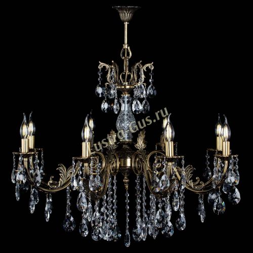 Люстра бронзовая Кассандра Алфея №8/2 звездочка в Симферополе Гусь Хрустальный