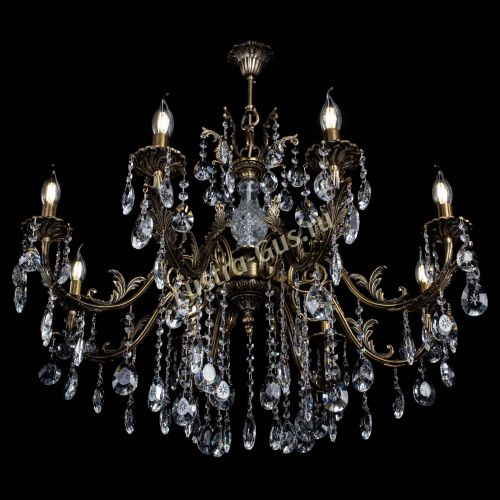 Люстра бронзовая Кассандра Алфея №8/2 звездочка в Симферополе Гусь Хрустальный