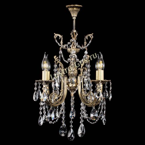 Люстра бронзовая Матильда №4 Лучик в Симферополе Гусь Хрустальный