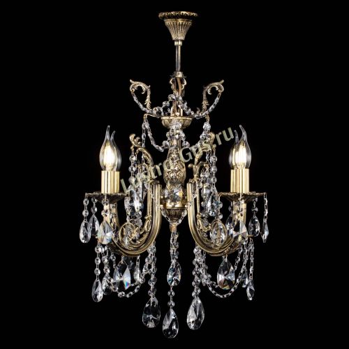 Люстра бронзовая Матильда №4 Лучик в Симферополе Гусь Хрустальный