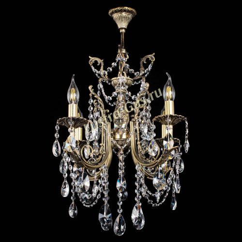 Люстра бронзовая Матильда №4 Лучик в Симферополе Гусь Хрустальный
