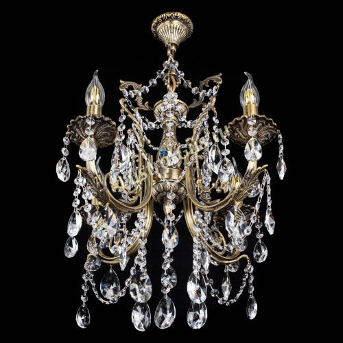 Люстра бронзовая Матильда №4 Лучик в Симферополе Гусь Хрустальный