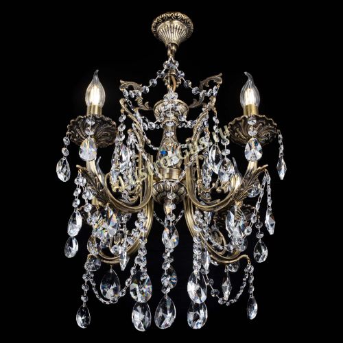 Люстра бронзовая Матильда №4 Лучик в Симферополе Гусь Хрустальный