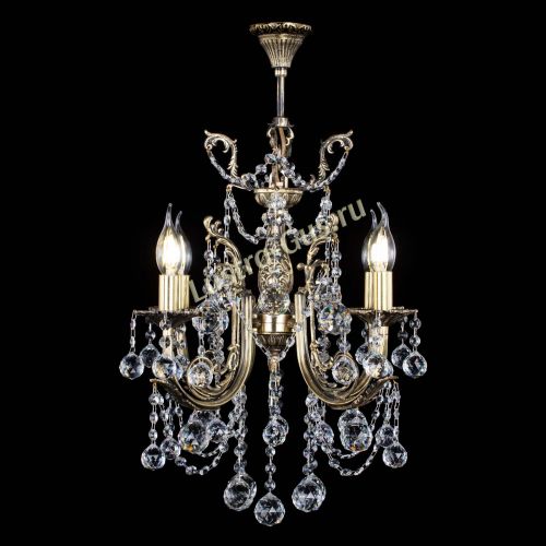 Люстра бронзовая Матильда №4 Шар в Симферополе Гусь Хрустальный