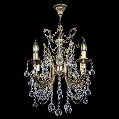 Люстра бронзовая Матильда №4 Шар в Симферополе Гусь Хрустальный