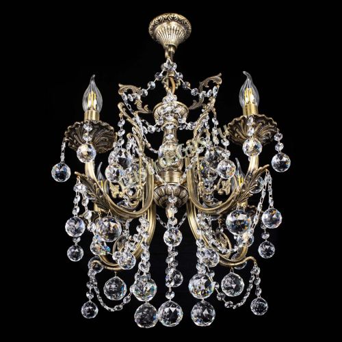 Люстра бронзовая Матильда №4 Шар в Симферополе Гусь Хрустальный