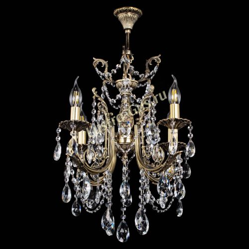 Люстра бронзовая Матильда №4 Журавлик в Симферополе Гусь Хрустальный