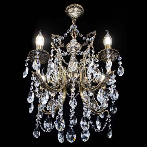 Люстра бронзовая Матильда №4 Журавлик в Симферополе Гусь Хрустальный