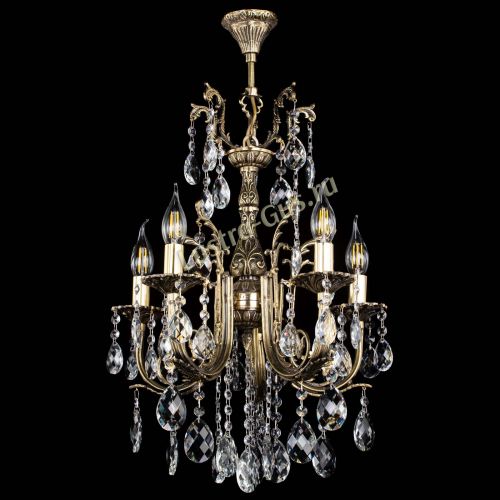 Люстра бронзовая Матильда №5/2 Баден в Симферополе Гусь Хрустальный