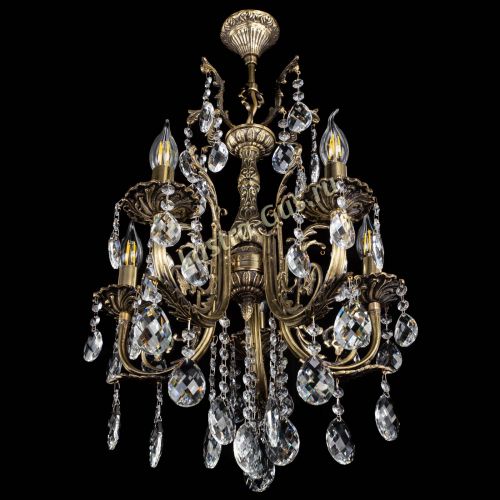 Люстра бронзовая Матильда №5/2 Баден в Симферополе Гусь Хрустальный