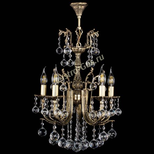 Люстра бронзовая Матильда №5/2 Шар в Симферополе Гусь Хрустальный