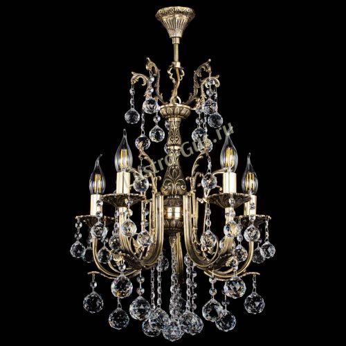 Люстра бронзовая Матильда №5/2 Шар в Симферополе Гусь Хрустальный