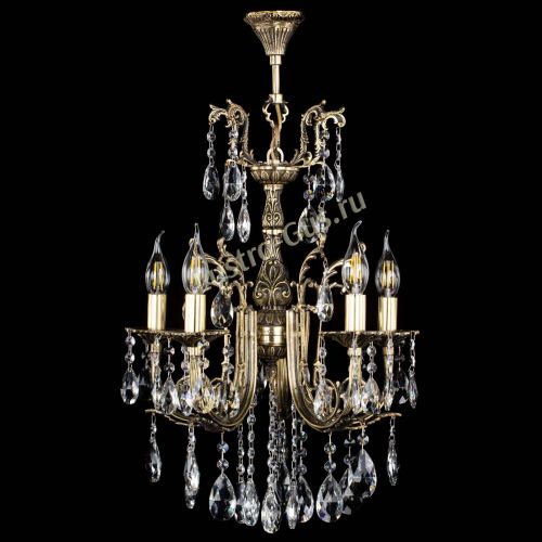 Люстра бронзовая Матильда №5/2 Журавлик в Симферополе Гусь Хрустальный