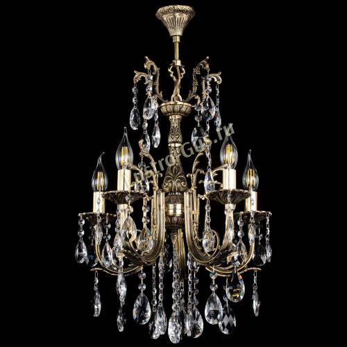 Люстра бронзовая Матильда №5/2 Журавлик в Симферополе Гусь Хрустальный