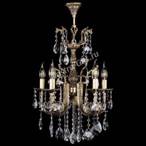 Люстра бронзовая Матильда №5/2 Звездочка в Симферополе Гусь Хрустальный