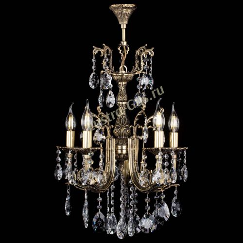 Люстра бронзовая Матильда №5/2 Звездочка в Симферополе Гусь Хрустальный