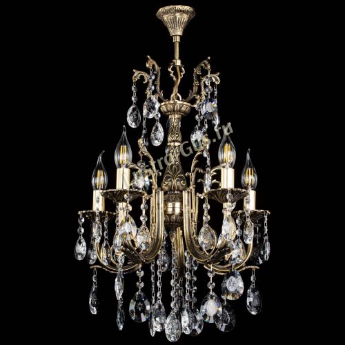 Люстра бронзовая Матильда №5/2 Звездочка в Симферополе Гусь Хрустальный